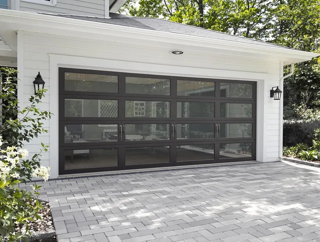 Temescal Valley Garage Door Repair design specialist presenting custom garage door options to Temescal Valley homeowner
