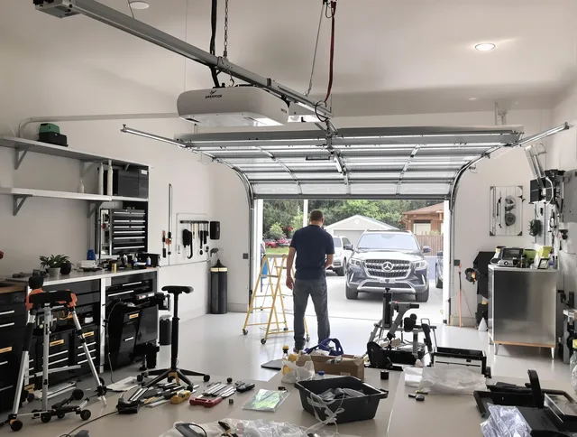 Garage door opener installation by Temescal Valley Garage Door Repair in Temescal Valley